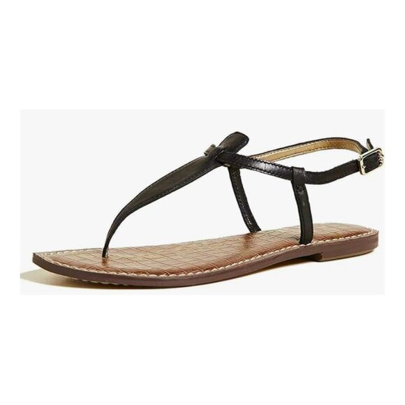 NEW Sam Edelman Womens Gigi Flat Sandal sz 5 black - Picture 1 of 2
